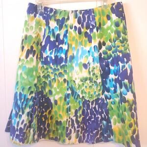 Vintage David n.  Linen blend pleated skirt. Size 0.